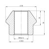 Gniazdo / Tuleja Gwintowana M18x1,5 [Lewy]