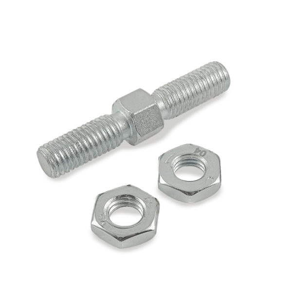 Śruba rzymska M12x1,5 + dwie nakrętki kontrujące